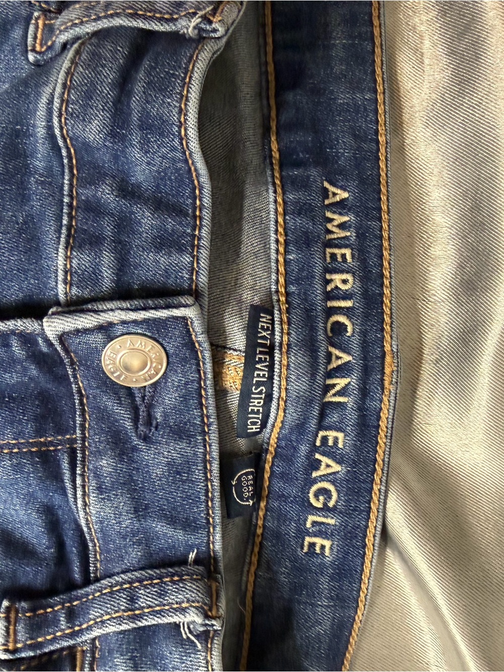 American Eagle Outfitters Men’s Dark Blue Slim Stretch Jeans